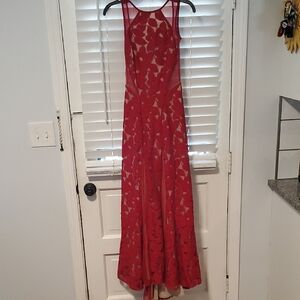 Issue New York Elegant Red Sleeveless Dress